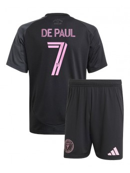 Inter Miami Rodrigo De Paul #7 Dječji Gostujuci Dres kompleti 2025-26 Kratak Rukavima (+ kratke hlače)